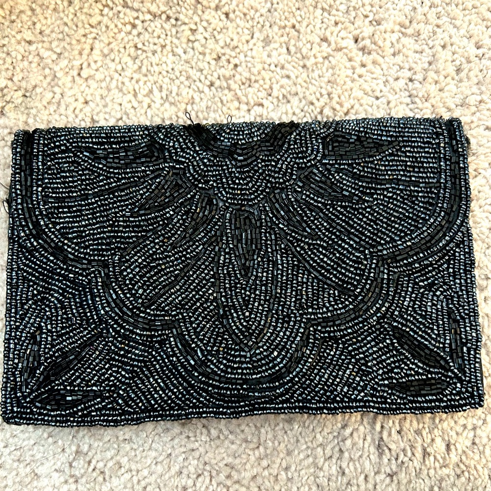 Vintage Hand Beaded Clutch